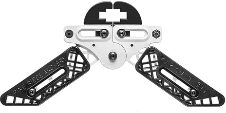 Pine Ridge Archery Kwik Stand Bow Support, Fit on Most Bow Limbs, Perfect for Ground or Box Blind Hunting, White/Black