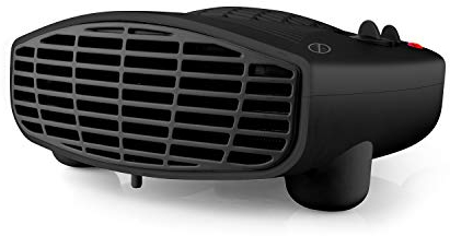 Taurus Heizung | TFH-3001 | 2000 W | 2 Heizstufen | Ventilatorfunktion | Regulierbares Thermostat | Sicherheitssystem | Kompaktes Design | 26 x 25 x 10 cm, Schwarz