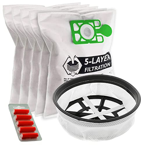 SPARES2GO 11 Tritex Type Filter + 5 x Cloth Dust Bags + Fresheners for Numatic Cordless Henry HVR160 HVT160 HVA160 HVB160 HVX160 Hetty HET160 Vacuum Cleaner