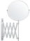 BELLE VOUS Chrome Wall Mounted Extendable 360° Swivel Mirror - 3X Magnification - 22 x 21.7cm/8.66 x 8.54 inches - Double-Sided Rotating Stainless Steel Bathroom Vanity Mirror for Makeup and Shaving