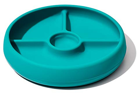OXO Tot Silicone Divided Plate Teal