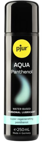 pjur AQUA Panthenol - Gleitgel auf Wasserbasis mit pflegendem Panthenol - Pflegt die Haut ohne zu kleben (250ml)