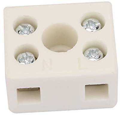 Morsettiera in ceramica, Morsettiera per cablaggio in ceramica, 5 pezzi Connettore per cavi di alta qualità 2 posizioni Morsettiera per cablaggio in ceramica a 5 fori per cavo elettrico