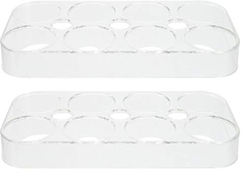 DOITOOL 2pcs Practical Egg Box Refrigerator Trays Egg Holder For Refrigerator Egg Storage Drawer Durable Egg Storage Case