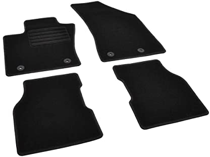 Fußmatten kompatibel mit Jeep Compass 2017- Veloursfußmatten Antirutschmatte Auto 100% passgenaue Schutzmatte Antirutsch