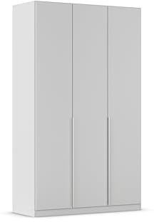 Rauch Möbel Alabama, Kleiderschrank, Farbe Seidengrau, Breite 136 cm | Schrank, 3-türig, Zubehör Classic, für Schlafzimmer, Kinderzimmer, Gästezimmer, Homeoffice, Garderobe, Flur