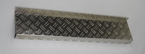 Fensterbank Balkonaustrittsblech Alu Riffelblech 3/4 oder 3,5/5 Abschluss5° T=50-400 500mm, 750mm, 1000mm, 1500mm oder 2000mm (Fensterbank 3,5/5 Alu Riffel 2000mm, 25/340/40)