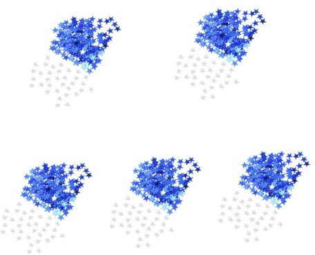 ABOOFAN 10000 Stück komfetti pentagram Hochzeitszubehör Weihnachtstisch Konfetti Partytisch Konfetti Tischkonfetti Weihnachten Streuen Hochzeitstisch Esstisch Pailletten