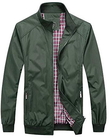 Herr Harrington jackor bomberjacka män sport smart casual vårjackor för män UK svart marinblå S M L XL 2XL, gRÖN, L