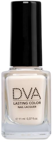DVA, Lasting Color Nail Lacquer, Smalto per Unghie a Lunga Durata, con Finish Lucido Effetto Laccato, Rapida Asciugatura e Maxi Pennello per una Stesura Uniforme, Vegan, Nude Base, 11 ml