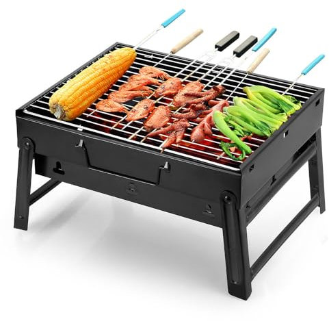 RILOOP BBQ Faltgrill Campinggrill Holzkohlegrill Minigrill Klappgrill Picknickgrill