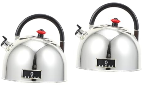 Alipis 2pcs Timer Cooking Countdown Timer Cooking Reminder Kitchen Alarm Kettle Shape