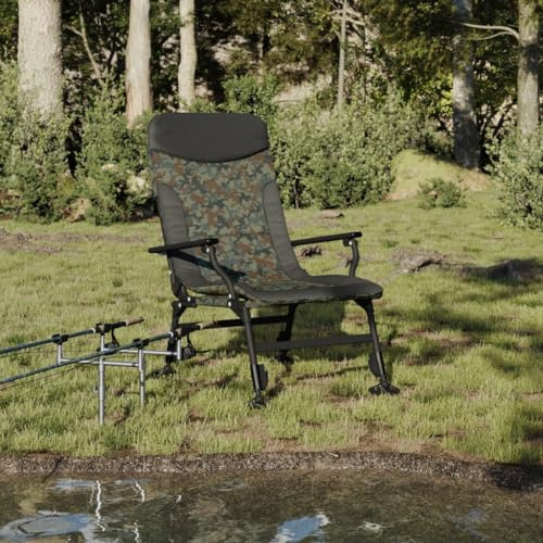 Somanki Angelstuhl mit Armlehnen Klappbar Tarnmuster, Hochlehner, Campingstühle, Lehnstühle, Wetterfest Stuhl, Garden Chair - 4006417