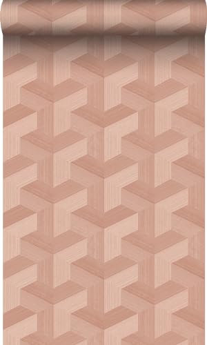 Origin Tapete 3D-Muster Terrakottarosa 50 x 900 cm