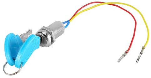 Sarini Interruptor de Encendido de Scooter eléctrico de 2 Cables con 2 Llaves Interruptor de Encendido para Scooter eléctrico ATV Ciclomotor Go Kart Accesorios de Repuesto