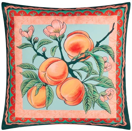 furn. Anemone Peaches Printed Outdoor Cushion Cover – Durable, Water-Resistant & Reversible for Year-Round Use (Cover Only, 45x45cm)
