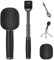 Neewer 13/33cm Telescopic Lavalier Microphone Handheld with Anti Off Cold Shoe Foam Windscreen Interview Mic Handle Compatible with Rode Wireless Go II DJI Mic CM22/CM28/CM28PRO/CM31, MS005