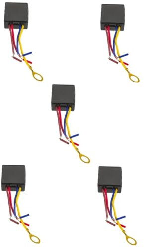Angoily 5 Pièces Variateur Universel Remplacement De La Lampe De Table Lumière De Remplacement Lumière Tactile Remplacement De Lampe De Chevet Remplacement Du Gradateur Black Abs Ignifuge