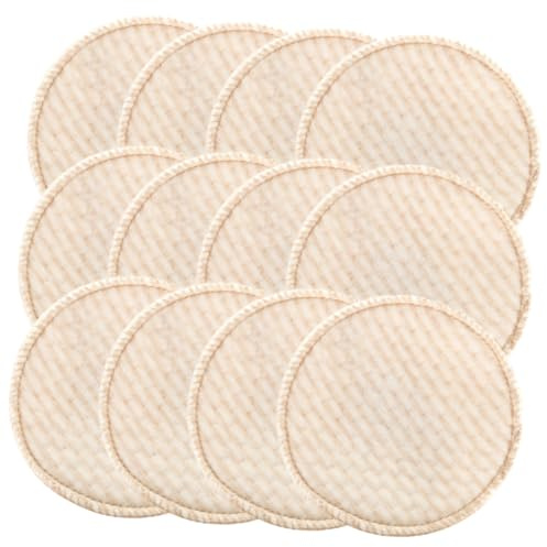 IMIKEYA 12pièces Lot De Coussinets Allaitement Lavable Et Réutilisable Conçu Pour Éviter Fuites Et Taches Pendant Allaitement Avec Rainure Centrale Pour Protection