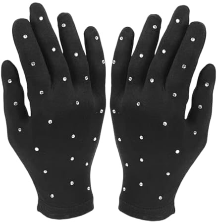 Sosoport Skatinghandschuhe Performance-kostüm-Handschuhe Bühnenhandschuhe Für Auftritte Mädchen Dekorative Handschuhe Mädchen-Party-bühnenhandschuhe Partyhandschuhe Khaki