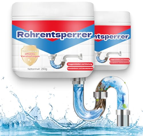 Rohrreiniger Extrem Stark Toilettenreiniger Abflussreiniger Schaum Sink Drain Cleaner Spülbecken Deodorant Entkalker Geeignet für Waschbecken Abwasserkanäle Toiletten Badezimmer (2PCS)
