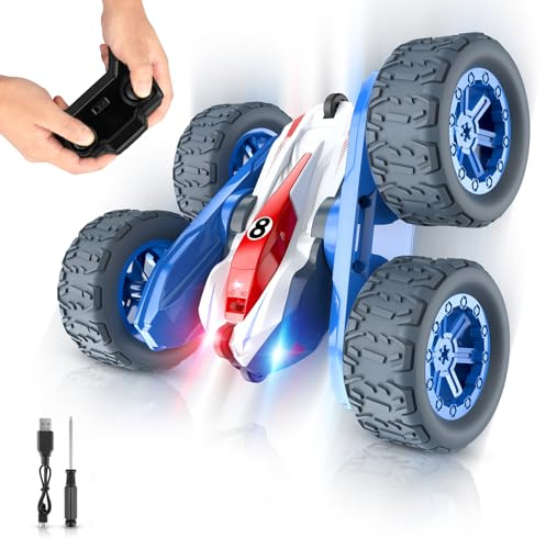 Mieryd Coche Teledirigido, 2.4GHz Monster Truck RC Carro Radiocontrol Remote Car Acrobático, Juguete Niños Niñas 3 4 5 6 7 8 9 10 Años, Vehículo Recargable, Juego Regalos Cumpleaños Navidad