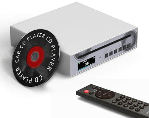 SMSL VMV PL100 PRO - Lettore CD HiFi per casa, 2 chip CS43131, decodifica CD per auto, preamplificatore con RCA/XLR/3,5 mm/4,4 mm, uscita digitale ottica/coassiale, colore: Argento