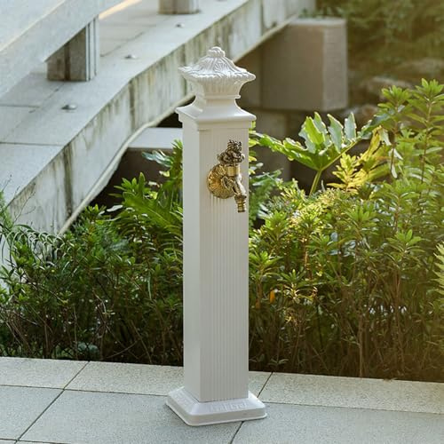 Columna De Agua Para Jardín, Con Llave Grifo Y Conexión, Fuente De Pie Para Jardín Patio, De Agua, Para Escuelas, Patios(72cm/28.3in)