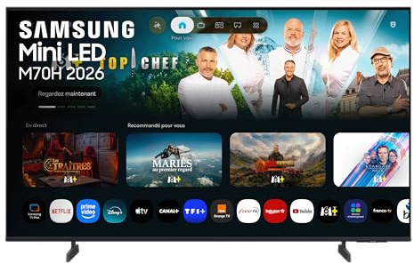 Samsung Smart TV 43 Zoll M70H Mini LED 4K, UHD, Mini LED HDR für atemberaubende Details, Pure Spectrum Color, Motion Xcelerator 144 Hz, Dynamic Sound Pack, Vision AI Companion [2026]