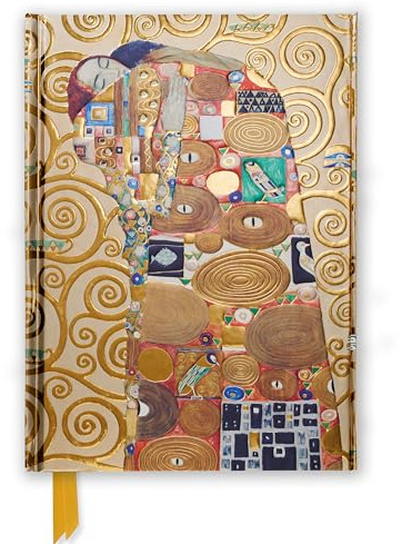 Klimt: Fulfilment (Foiled Journal): Unser hochwertiges, liniertes Blankbook mit festem, künstlerisch geprägtem Einband und Magnetverschluss: 51
