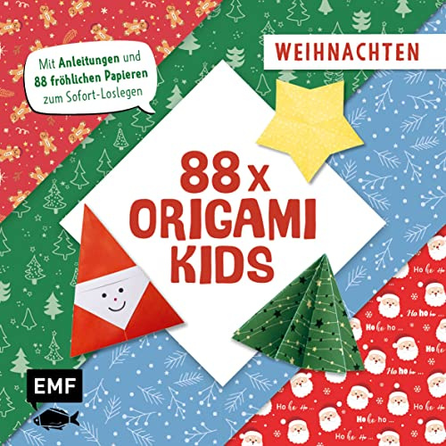 88 x Origami Kids – Weihnachten: Mit Anleitungen und 88 fröhlichen Papieren zum Sofort-Loslegen (88 Origami)