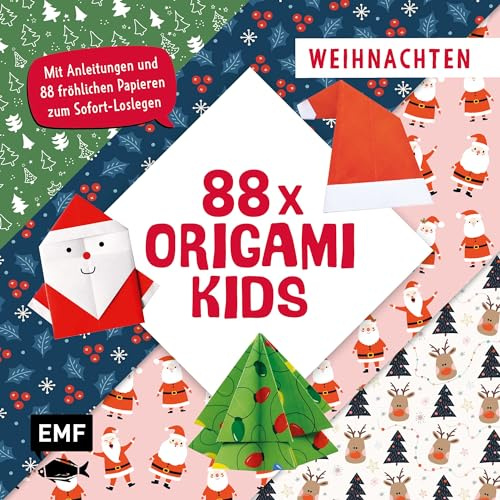 88 x Origami Kids – Weihnachten: Mit Anleitungen und 88 fröhlichen Papieren zum Sofort-Loslegen (88 Origami)