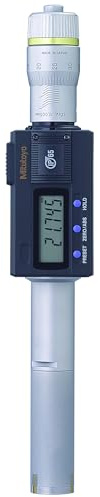 Mitutoyo 468-167 - Micrómetro digital con pantalla LCD de tres puntos, rango de 25-30 mm, graduación de 0.001 mm, precisión de +/-0.003 mm
