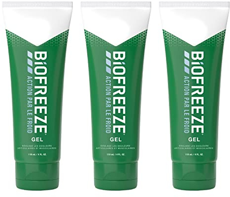 Biofreeze - Lot de 3 Tubes Gel Action par le Froid - Soulage les douleurs musculaires et articulaires - 3 x 118ml