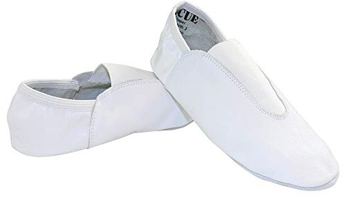 Danzcue Adult White Leather Gymnastic Shoes 11 M US