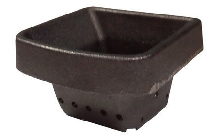 Easyricambi Braciere in ghisa per RAVELLI ECOTECK H: 70mm Bocca: 104x104mm Stufa a Pellet
