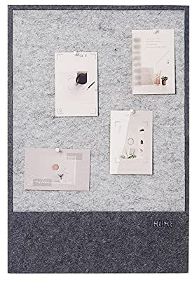RENRUIRUI Filz Bulletin Board Grau 40X60CM Foto Wand Nachricht Memo Board Für Home Office Klassenzimmer Schlafsaal Hintergrund Wanddekoration