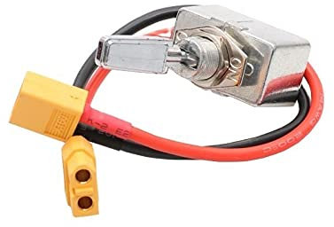 YLLLLY 1 stück 50a Hochstromschalter 12V 24V 64V Metall Rocker Controller mit XT60-Anschluss für RC Bait Boat Yachtteile, Zubehör für Futterboote. (Color : with XT60 Plug)