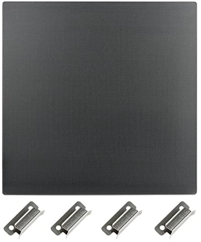 IdeaFormer Glas-Druckplatte 310×310mm mit 4 Clips für CR-10 | Flache Glas-Druckplatte inkl. 4 Halteclips, kompatibel mit CR-10, SW-X1/X2 und Anet A8 Plus
