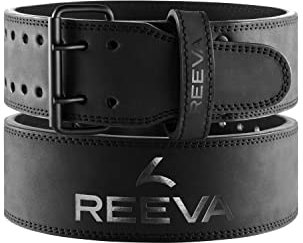 Reeva - Gewichthebergürtel – Büffelleder – Lifting belt – Schwarz - XL