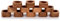 Kimona Napkin Rings Dining Table Napkin Holder, Classic Everyday Use Thanksgiving, Christmas Décor for Table Decorations (Set of 12, Brown)