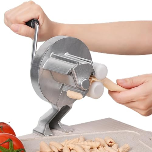 Máquina manual para hacer cavatelli | Máquina portátil para macarrones | Herramienta para hacer pasta Cavatelli | Combina artesanía tradicional con funcionalidad moderna para proporcionar un auténtico