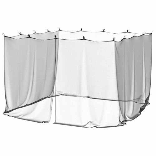 vidaXL Moustiquaire d'extérieur 220 Mailles 300x300x200 cm, moustiquaire pour lit, moustiquaire de Voyage, moustiquaire Portable
