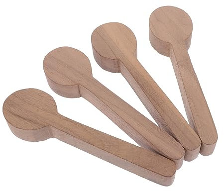 SEWACC 4stücke Holzlöffel Formen Unfertige Holzschaufel Diy Löffel Zubehör Bastelarbeiten Schnitzlöffel Handwerk Material