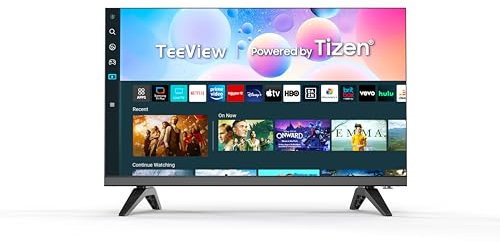 TeeView 25 inch Full HD/FHD 1080P Smart TV Tizen OS TV with Netflix Disney+ Gaming Hub Dolby Audio, Made in the UK