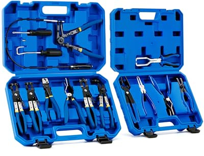 Orion Motor Tech Fuel Line Pliers & Hose Clamp Pliers Set, 14 Piece Fuel Line Disconnect Plier Set with Fuel Filter Caliper Hose Pipe