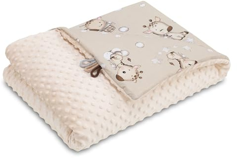 Totsy Baby Couverture Bebe Naissance d'hiver en Tissu Peluche 75x100 cm - Cosy Plaid Enfant de Landau et Lits bébé pour emmaillotage ou couvertures d'emmaillotage pour garçons et Filles Coton