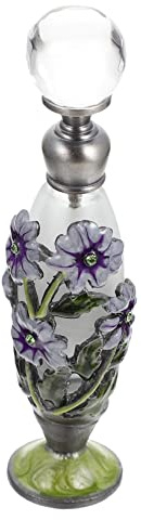 DONFAMDS Vintage Chic Glass Essential Oil Bottle 7ml Portable Refillable Aromatherapy Container Middle Eastern Perfume Accessory for Home Fragrance Storage