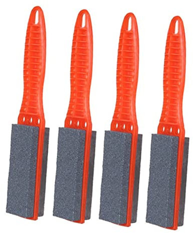 DIYEAH 4 Pièces aiguiseur Pierre à aiguiser outils à main eguiseur de couteau pierre abrasive Couleur Aléatoire