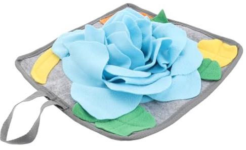 BESTonZON Polar Fleece Schnüffelmatte für Kaninchen und Meerschweinchen Langlebiges Intelligenzspielzeug zur Langsamen Fütterung Fördert Suchinstinkt und Verhindert Übergewicht und Tragbar